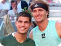 Carlos Alcaraz y Alex Zverev