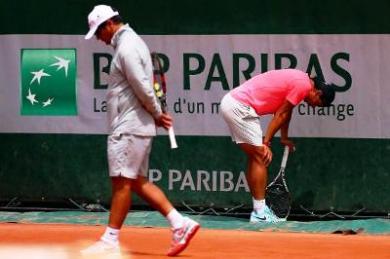 El dolor obliga a interrumpir un entrenamiento